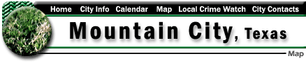 Mountain City, Texas: Map